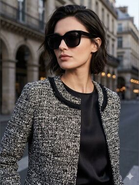 Karl Lagerfeld Metallic Tweed Jacket - NWOT Size 16 / XL NWOT
